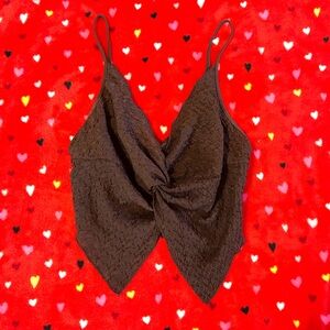 Elegant Brown Women's Top